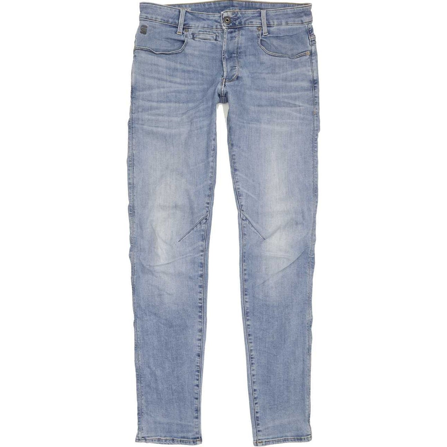 G-Star S-Staq 5-pkt Men Blue Straight Slim Stretch Jeans W32 L35