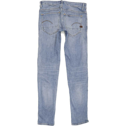 G-Star S-Staq 5-pkt Men Blue Straight Slim Stretch Jeans W32 L35