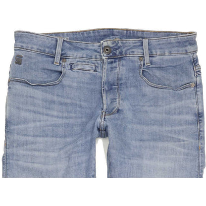 G-Star S-Staq 5-pkt Men Blue Straight Slim Stretch Jeans W32 L35
