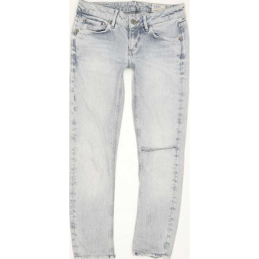 G-Star 3301 Women Blue Skinny Slim Jeans W26 L28