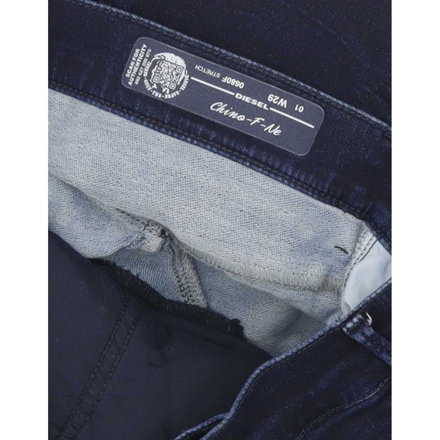 Diesel Chino-F-Ne 0680F Men Navy Straight Regular Jeans W29 L31