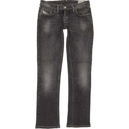 Diesel Liv 0085G Women Charcoal Straight Regular Stretch Jeans W30 L30