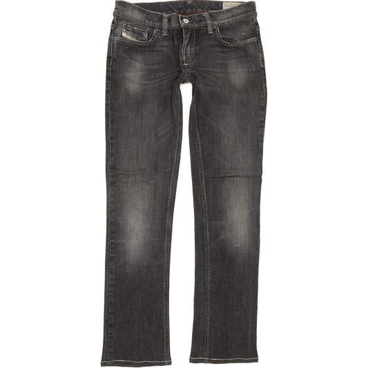 Diesel Liv 0085G Women Charcoal Straight Regular Stretch Jeans W30 L30