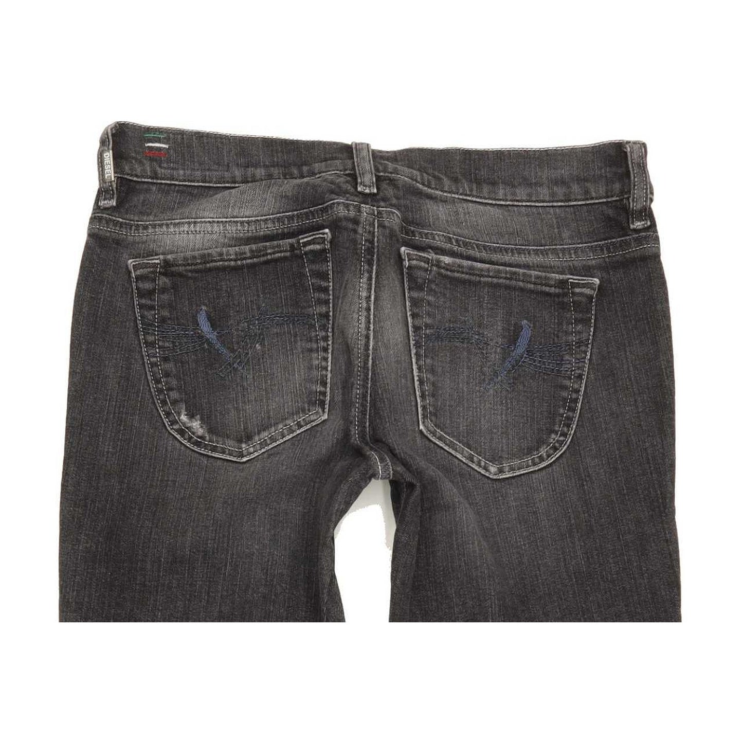 Diesel Liv 0085G Women Charcoal Straight Regular Stretch Jeans W30 L30