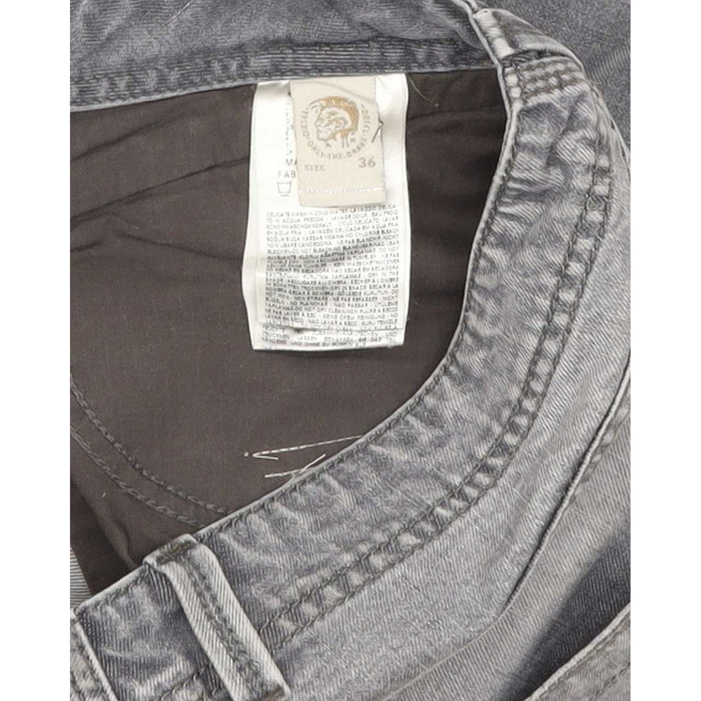 Diesel Fraceex 008QP Men Grey Straight Regular Jeans W36 L32