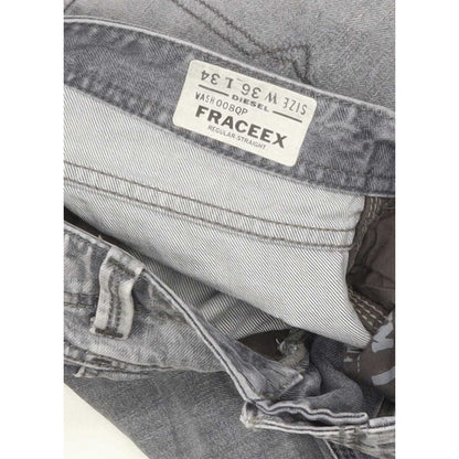 Diesel Fraceex 008QP Men Grey Straight Regular Jeans W36 L32