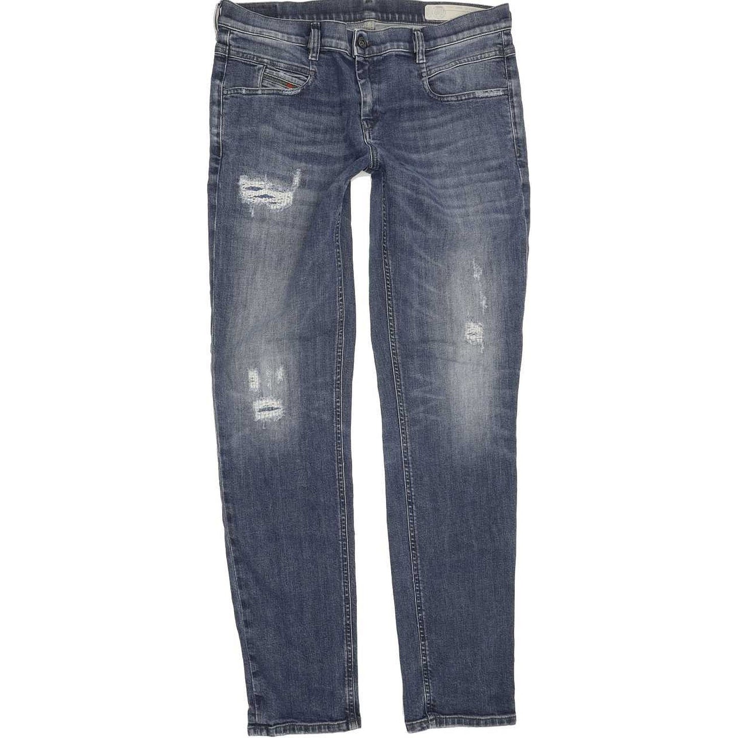 Diesel Belthy Women Blue Straight Slim Stretch Jeans W29 L30