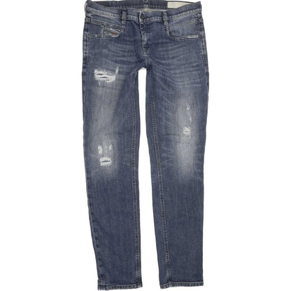 Diesel Belthy Women Blue Straight Slim Stretch Jeans W29 L30