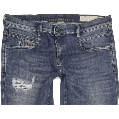 Diesel Belthy Women Blue Straight Slim Stretch Jeans W29 L30