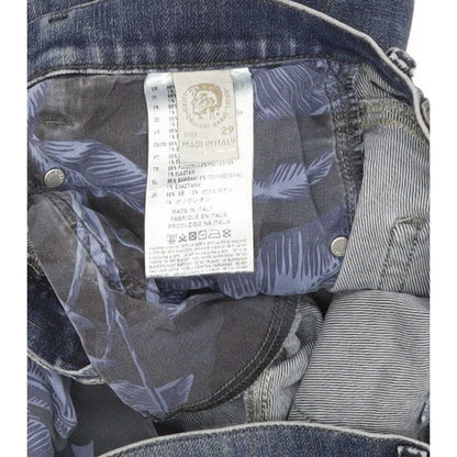 Diesel Belthy Women Blue Straight Slim Stretch Jeans W29 L30