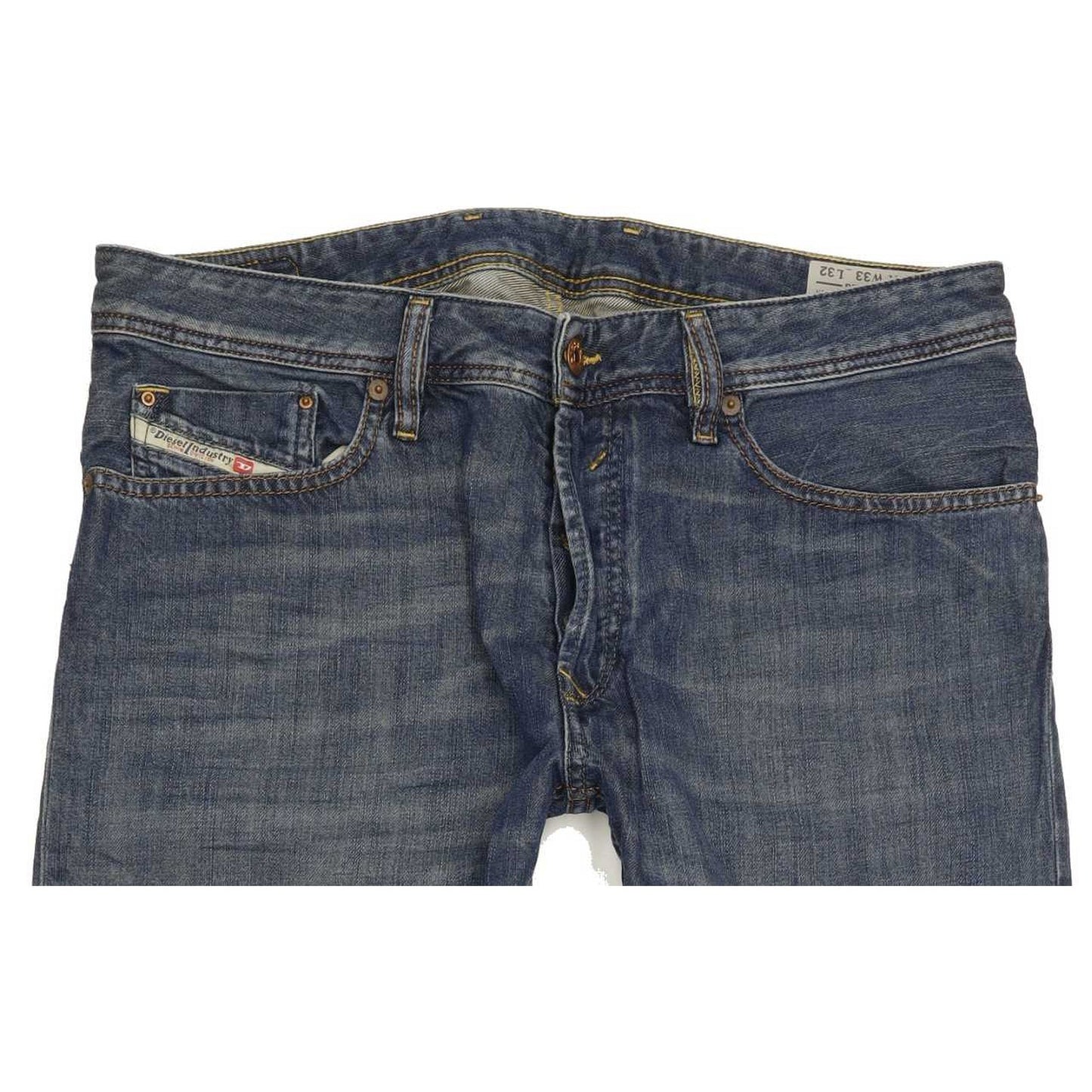 Diesel Waykee 0833M Men Blue Straight Regular Jeans W34 L26