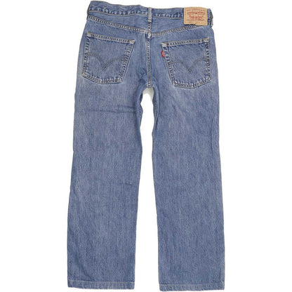Levi's 505 Men Blue Straight Regular Jeans W34 L27