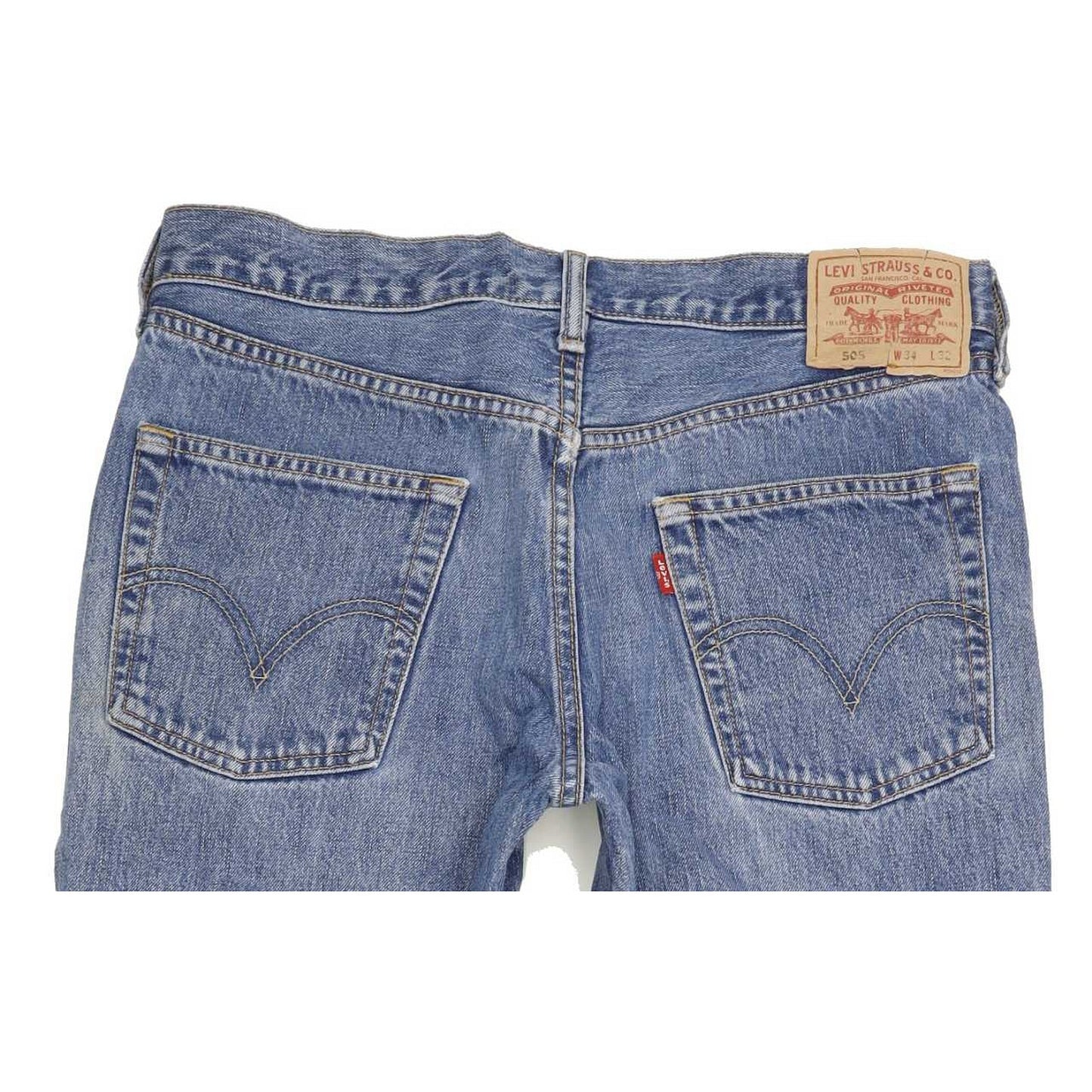 Levi's 505 Men Blue Straight Regular Jeans W34 L27