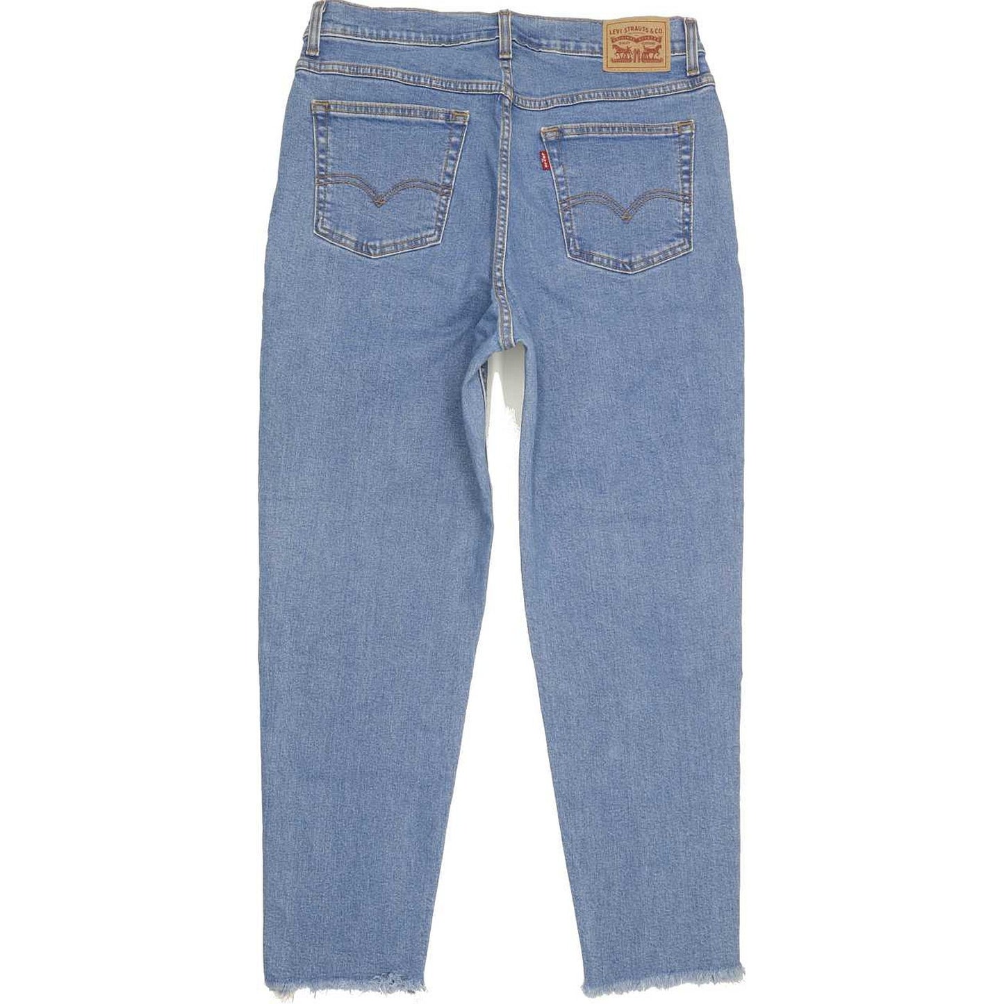 Levi's Blue Straight Relaxed Mom Stretch Jeans High Waisted W31 L26