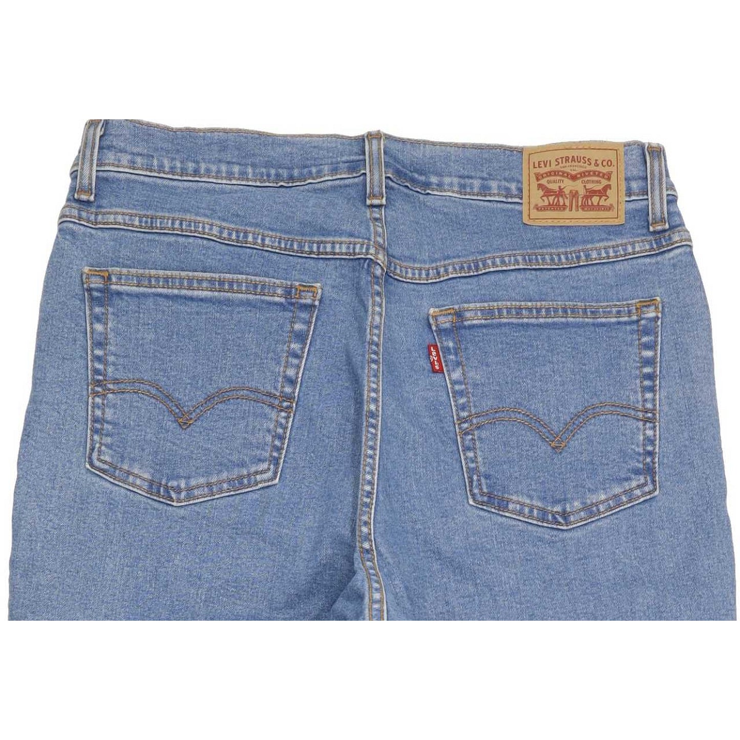 Levi's Blue Straight Relaxed Mom Stretch Jeans High Waisted W31 L26