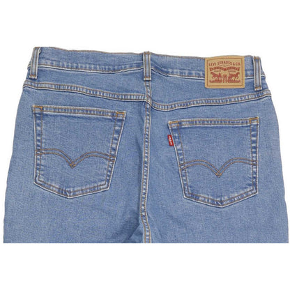 Levi's Blue Straight Relaxed Mom Stretch Jeans High Waisted W31 L26
