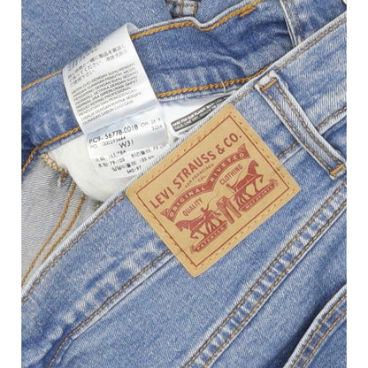 Levi's Blue Straight Relaxed Mom Stretch Jeans High Waisted W31 L26