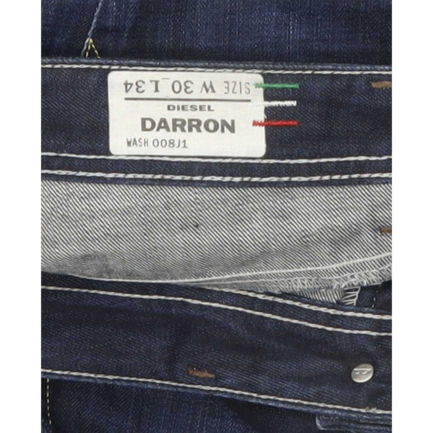 Diesel Darron 008J1 Men Blue Straight Regular Jeans W31 L33