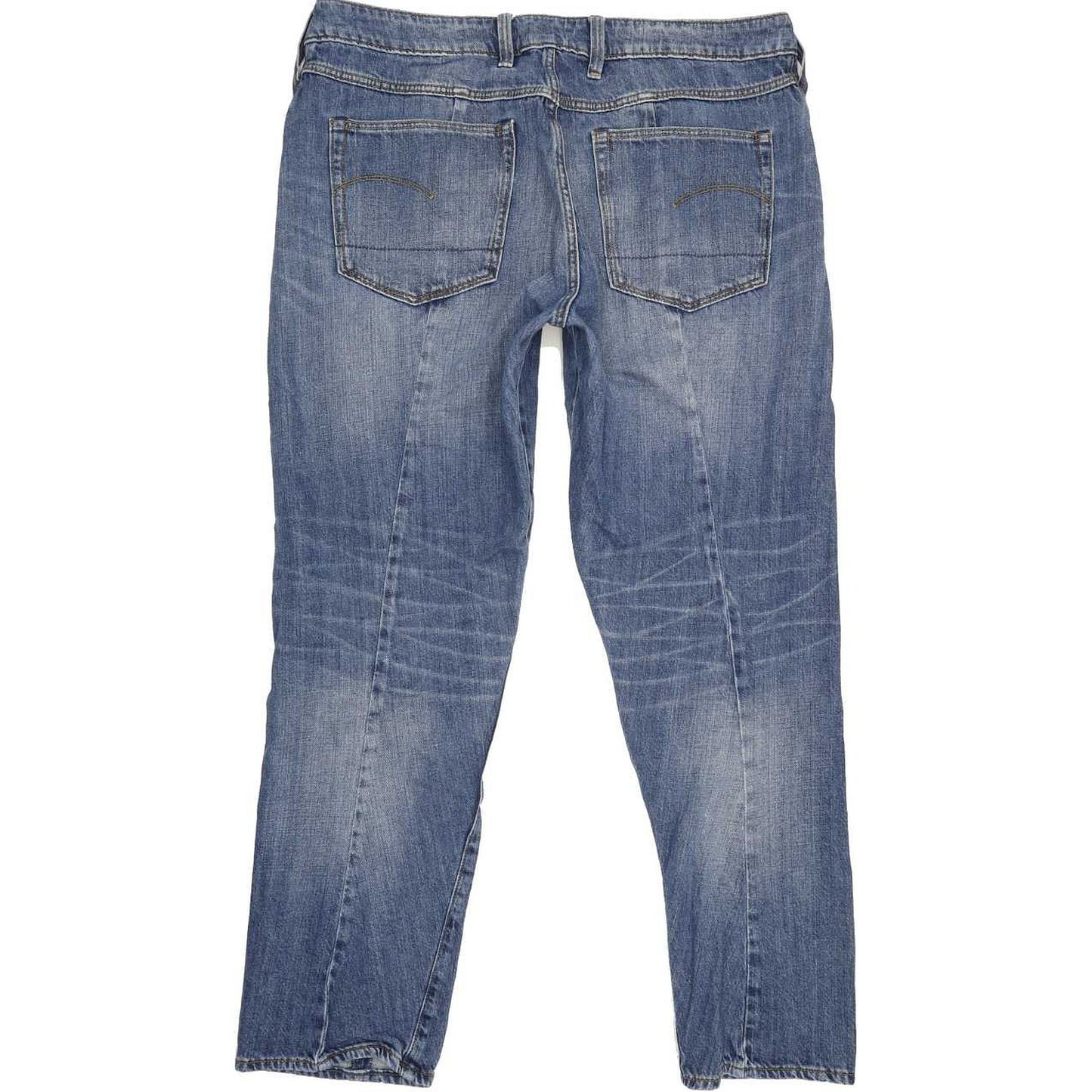 G-Star Lanc 3C Mid Women Blue Straight Loose Boyfriend Jeans W32 L32