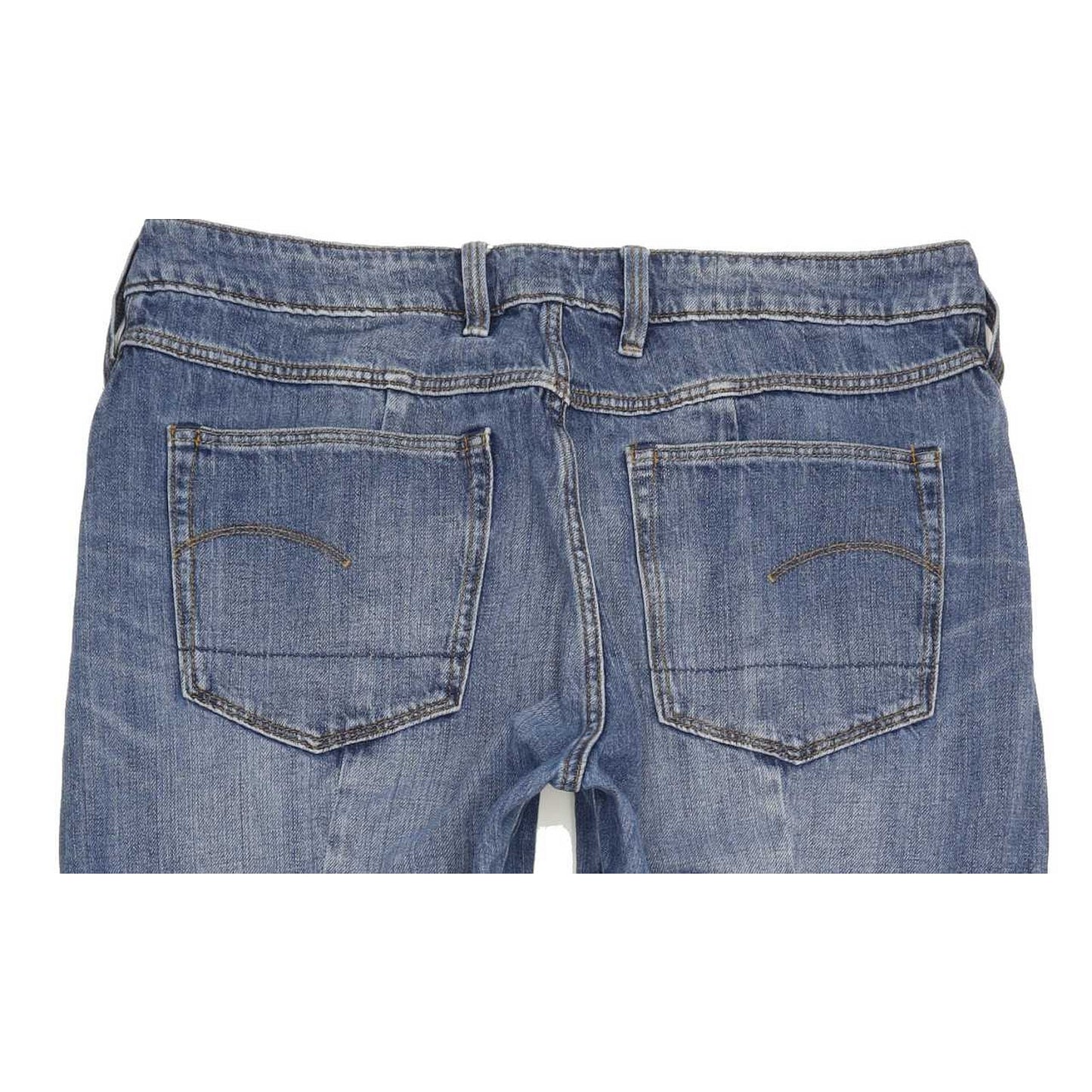 G-Star Lanc 3C Mid Women Blue Straight Loose Boyfriend Jeans W32 L32