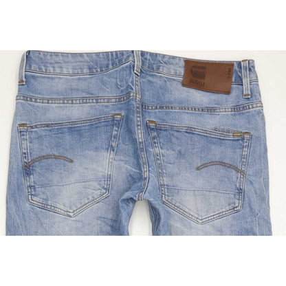 G-Star 3301 Men Blue Straight Regular Stretch Jeans W32 L31