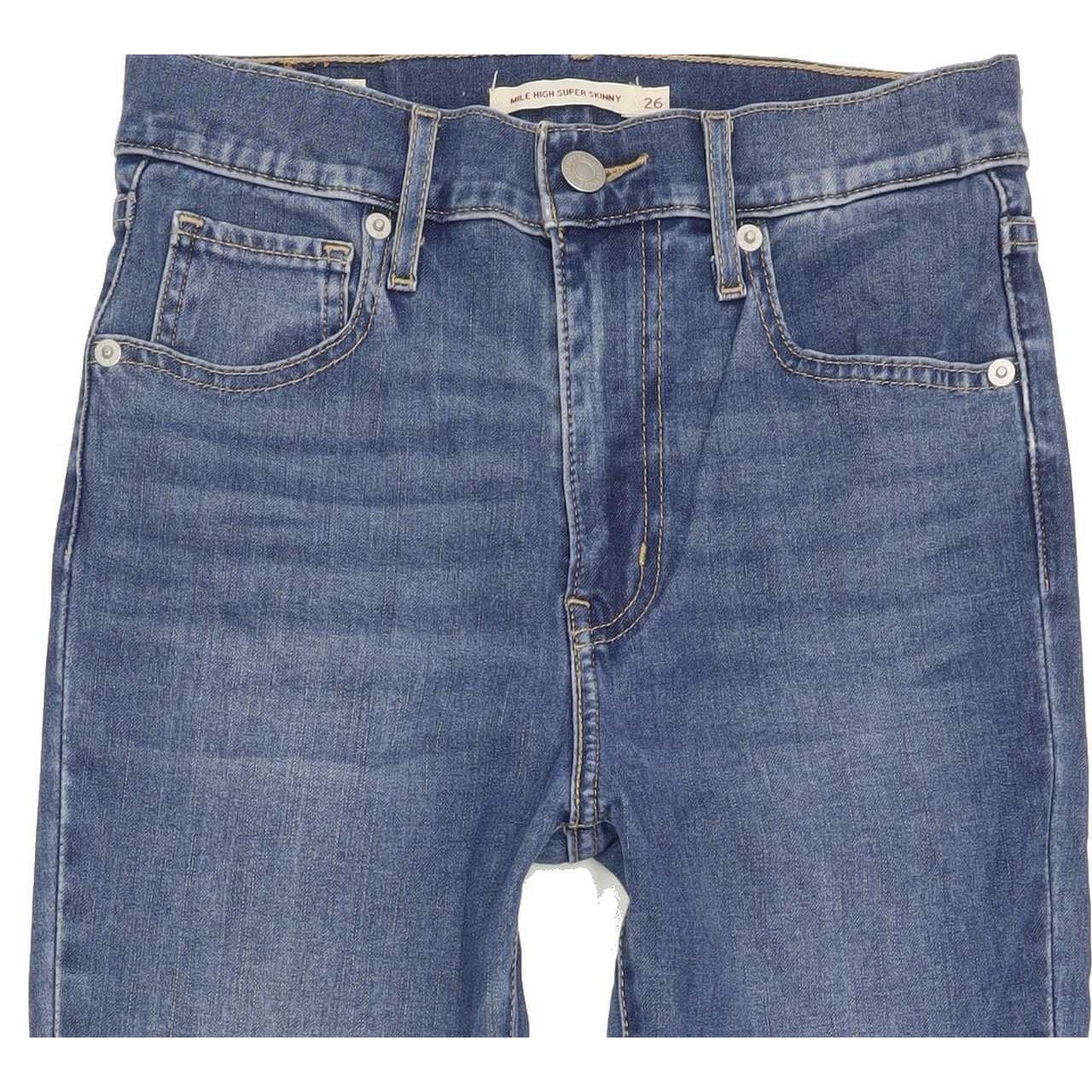 Levi's Mile High Rise Women Blue Skinny Stretch Jeans W26 L29