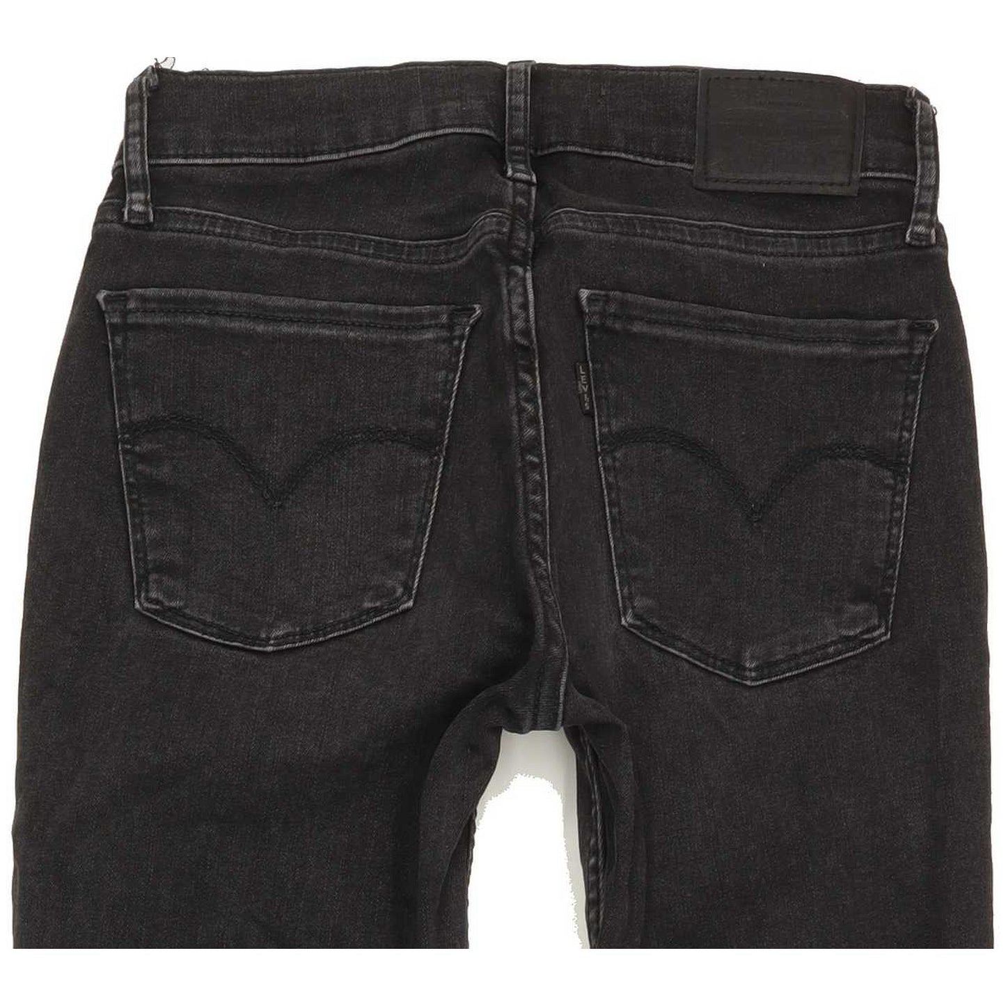 Levi's 710 Super Women Black Skinny Slim Stretch Jeans W26 L29