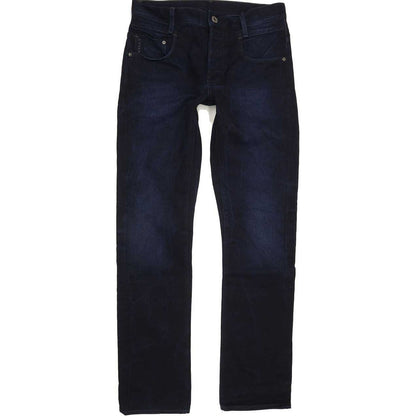 G-Star New Radar Men Navy Straight Slim Jeans W33 L33