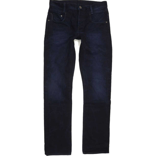 G-Star New Radar Men Navy Straight Slim Jeans W33 L33