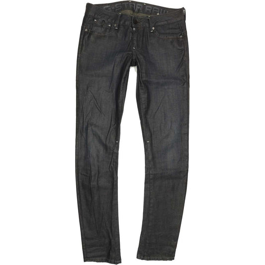 G-Star Women Navy Straight Slim Jeans W30 L32