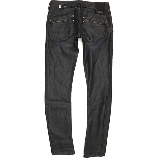 G-Star Women Navy Straight Slim Jeans W30 L32