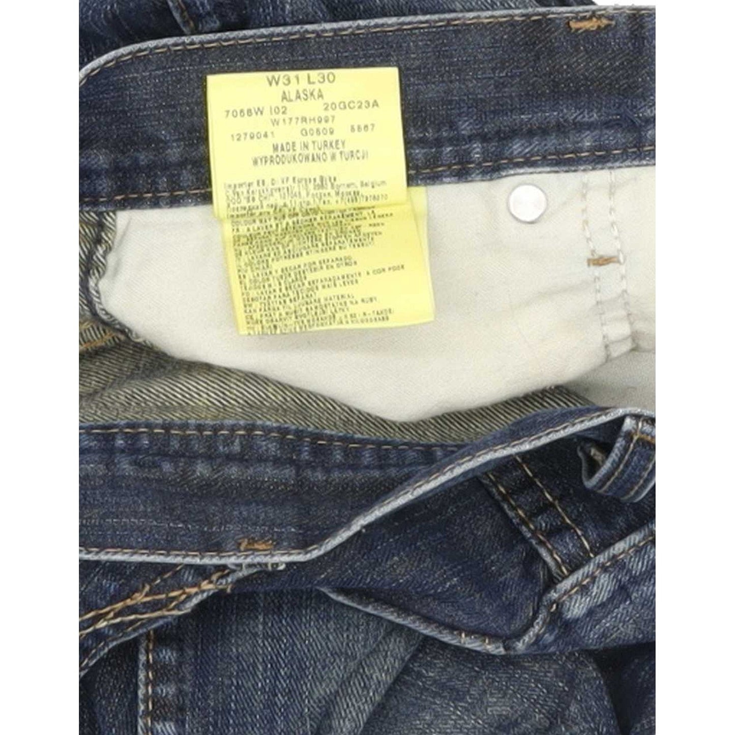 Wrangler Alaska Men Blue Straight Regular Jeans W31 L29