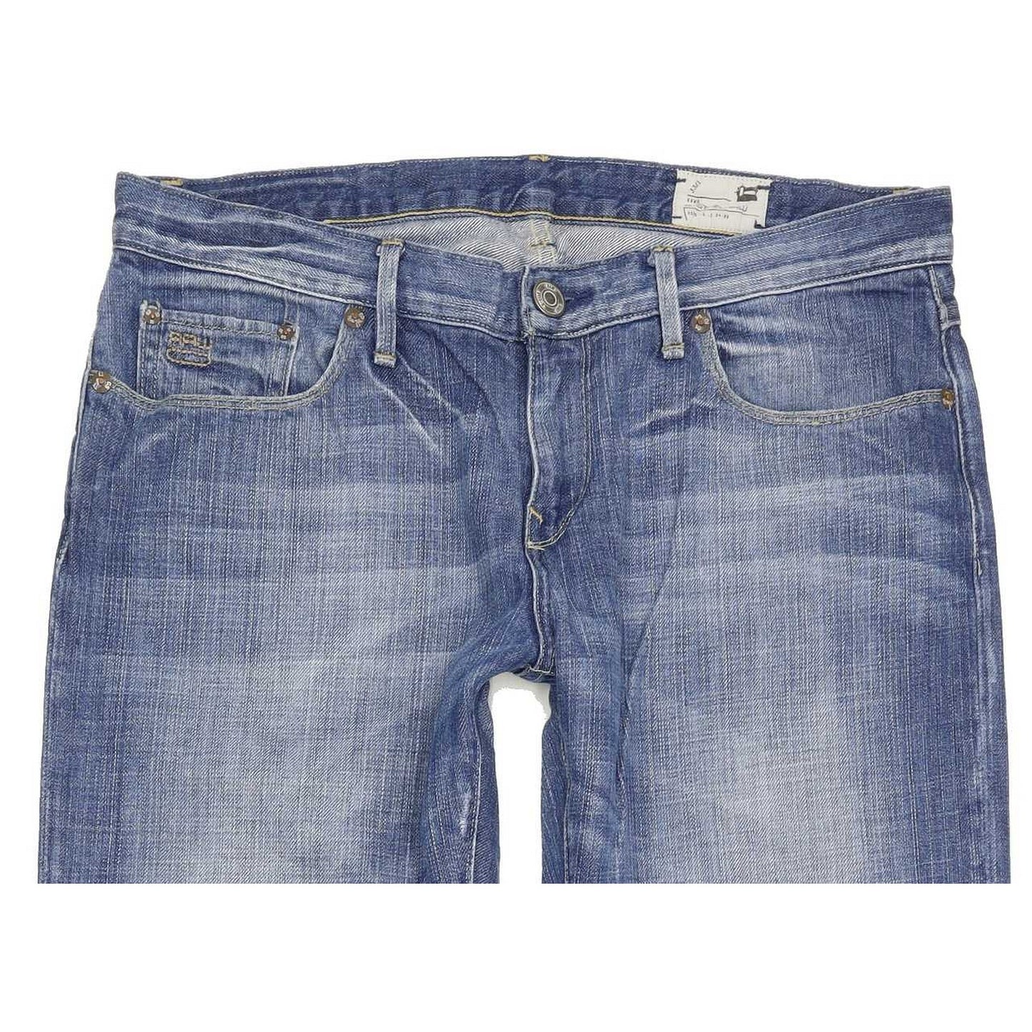 G-Star 3301 Correct Women Blue Straight Slim Jeans W29 L33