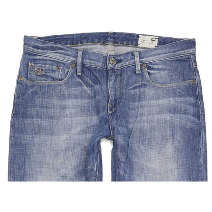 G-Star 3301 Correct Women Blue Straight Slim Jeans W29 L33