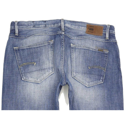 G-Star 3301 Correct Women Blue Straight Slim Jeans W29 L33