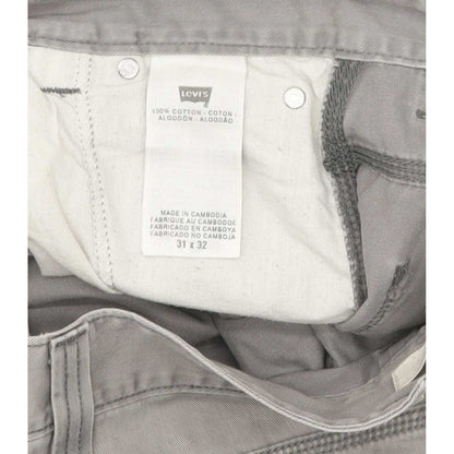 Levi's Men Grey Straight Regular Jeans W31 L32