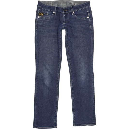 G-Star Midge Women Blue Straight Slim Stretch Jeans W30 L31