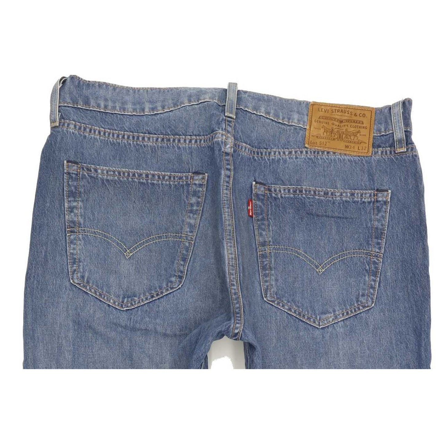 Levi's 512 Men Blue Tapered Slim Stretch Jeans W34 L31