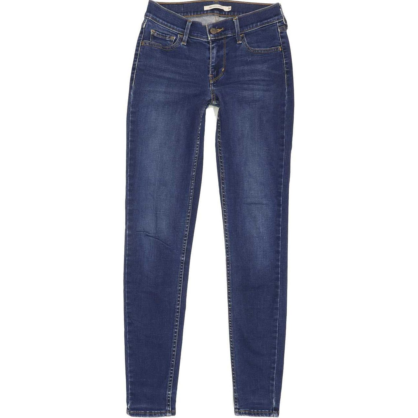 Levi's 710 Super Women Blue Skinny Slim Stretch Jeans W26 L29