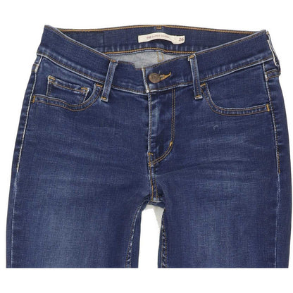 Levi's 710 Super Women Blue Skinny Slim Stretch Jeans W26 L29