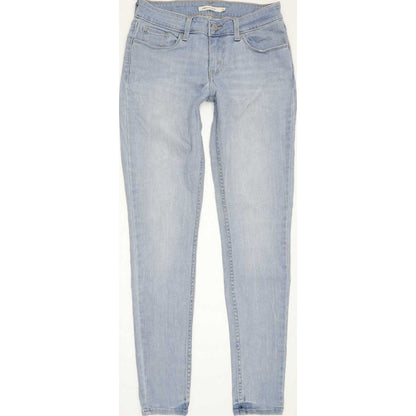 Levi's 535 Super Women Blue Skinny Slim Stretch Jeans W28 L30