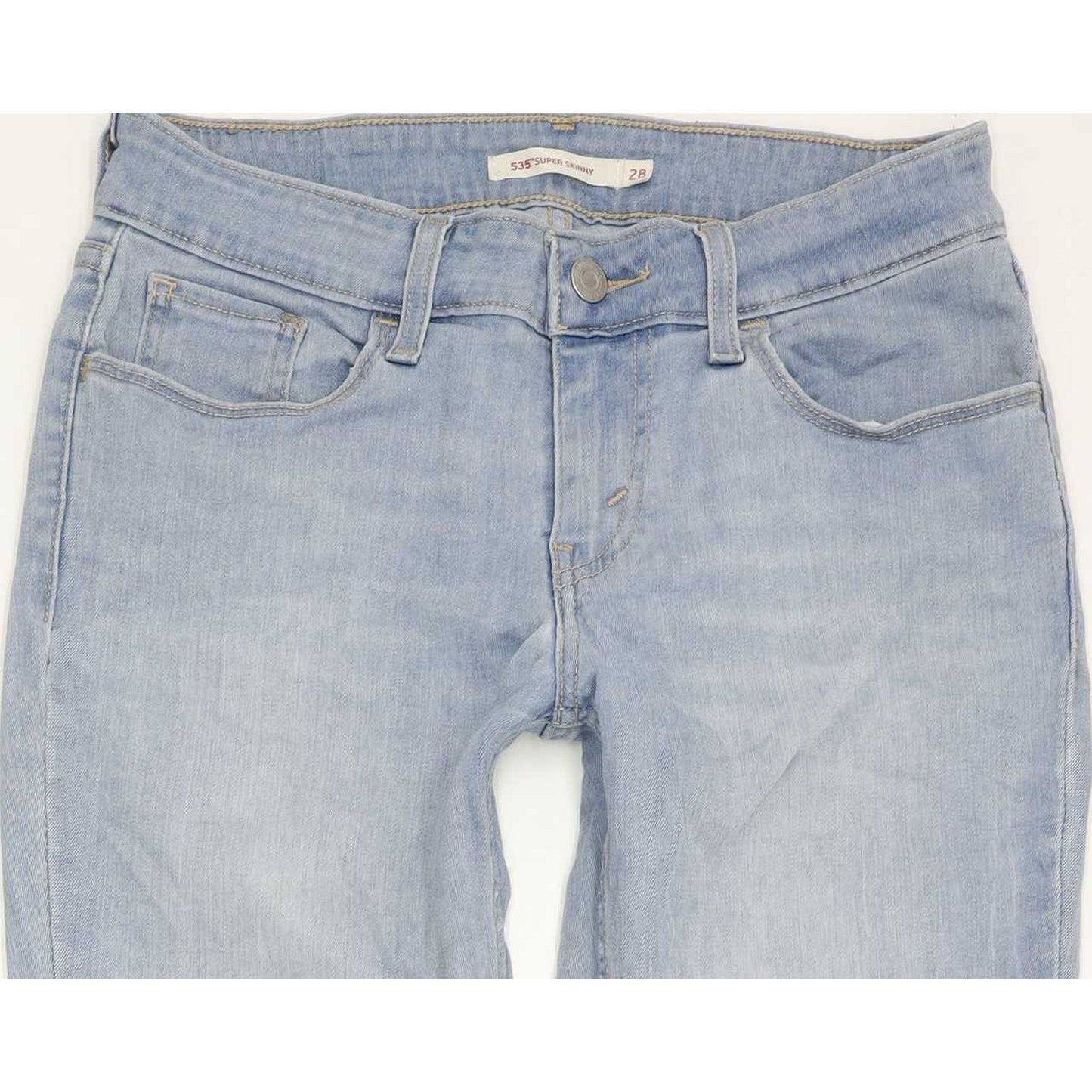 Levi's 535 Super Women Blue Skinny Slim Stretch Jeans W28 L30