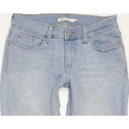 Levi's 535 Super Women Blue Skinny Slim Stretch Jeans W28 L30