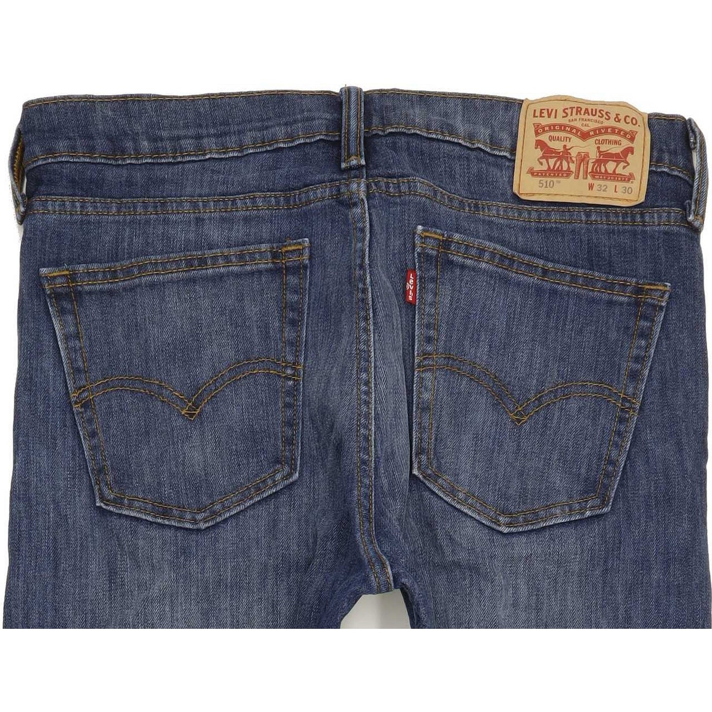 Levi's 510 Men Blue Straight Slim Stretch Jeans W32 L28