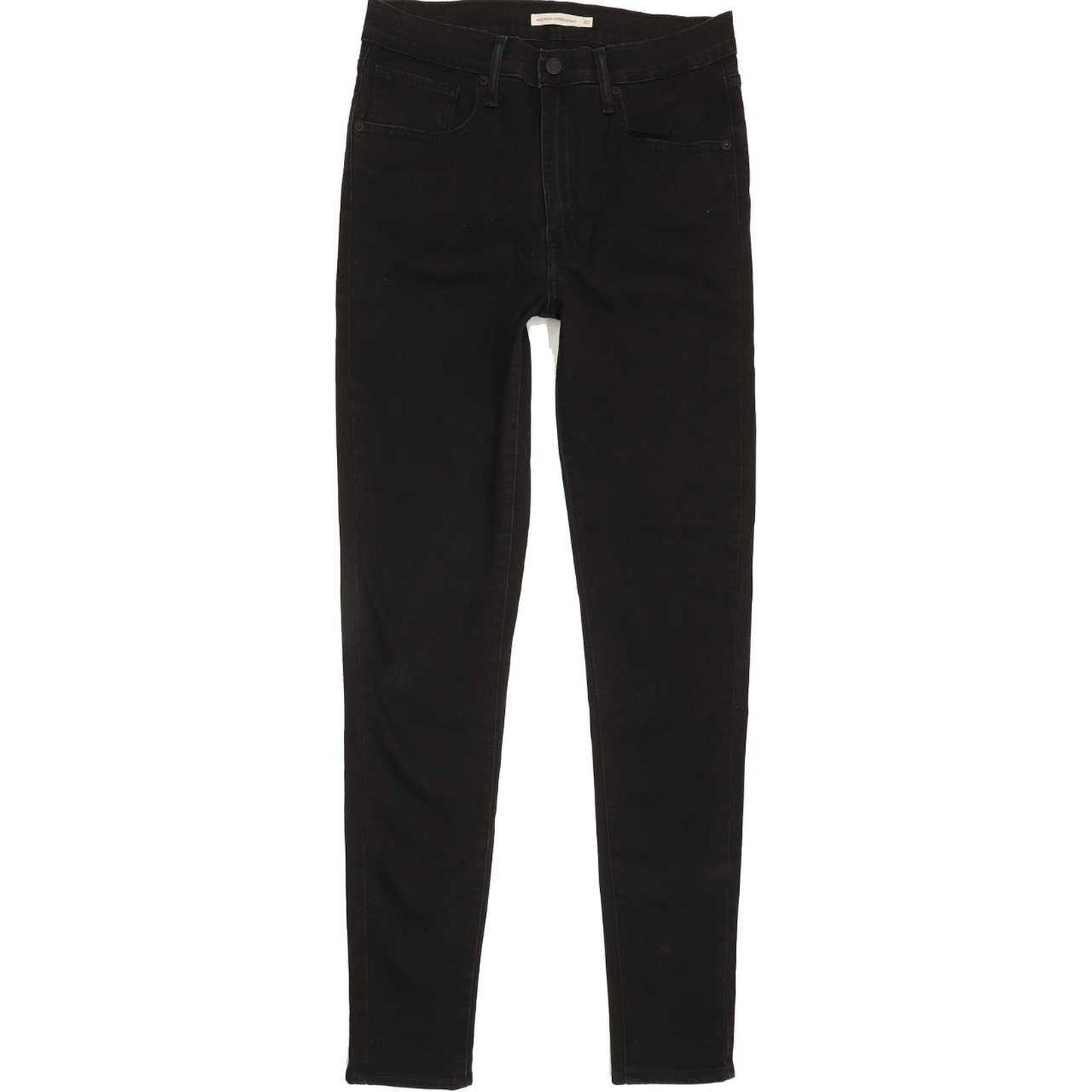 Levi's Mile High Rise Black Skinny Stretch Jeans High Waisted W30 L31