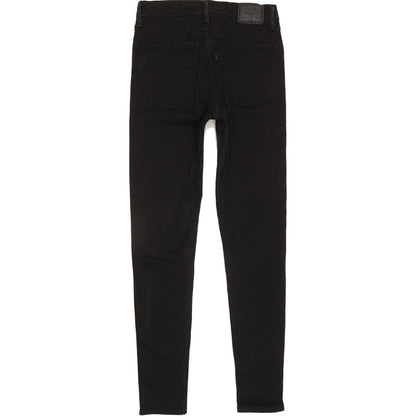 Levi's Mile High Rise Black Skinny Stretch Jeans High Waisted W30 L31