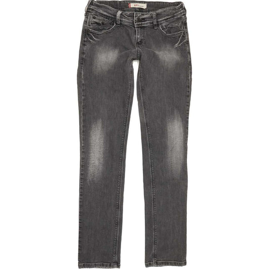 Levi's 571 Women Grey Straight Slim Stretch Jeans W28 L31