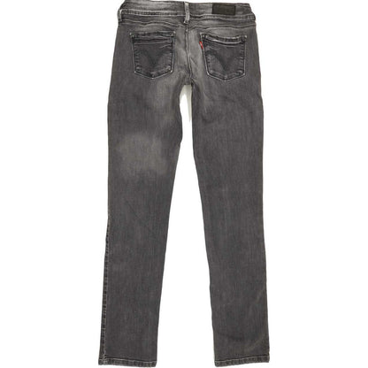 Levi's 571 Women Grey Straight Slim Stretch Jeans W28 L31