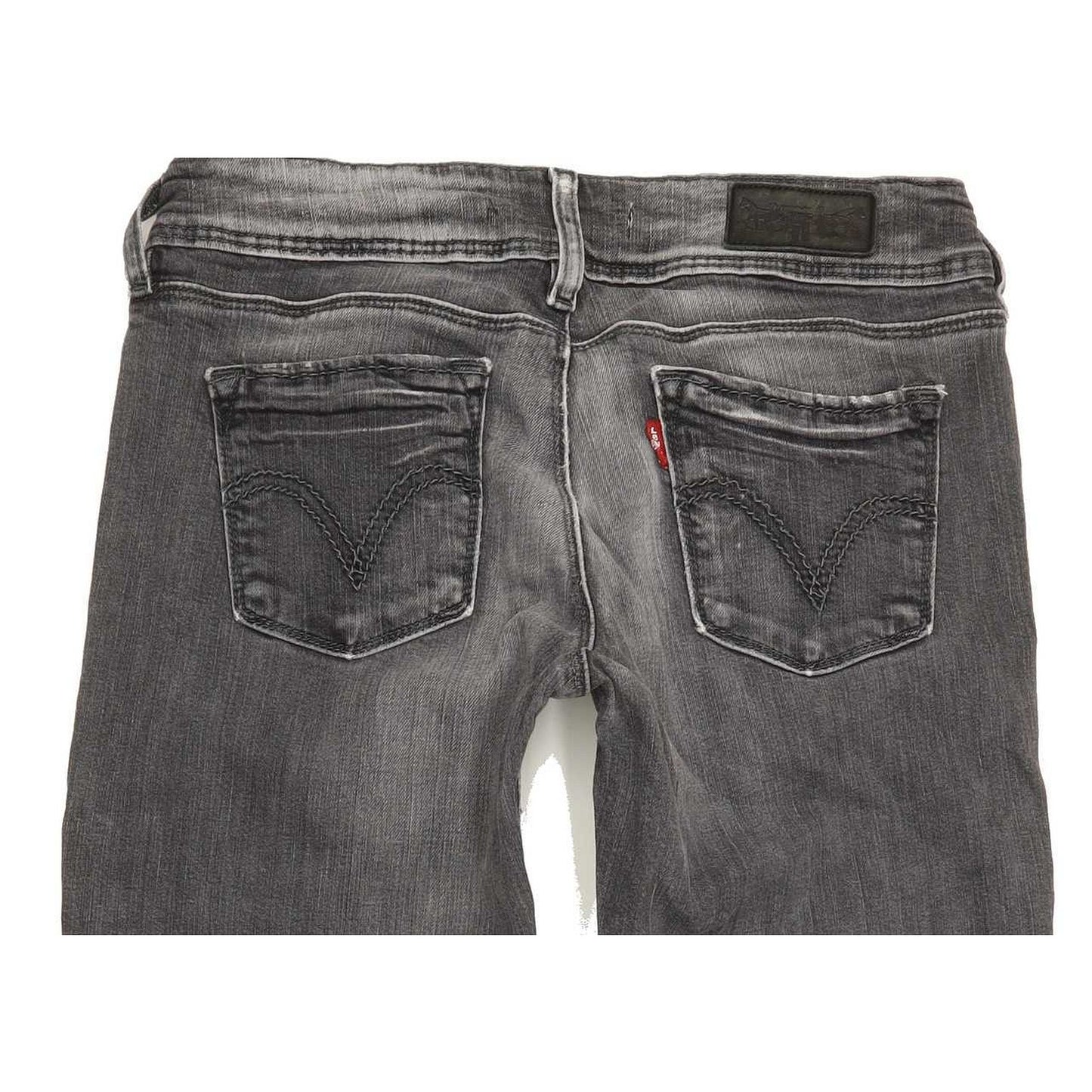 Levi's 571 Women Grey Straight Slim Stretch Jeans W28 L31