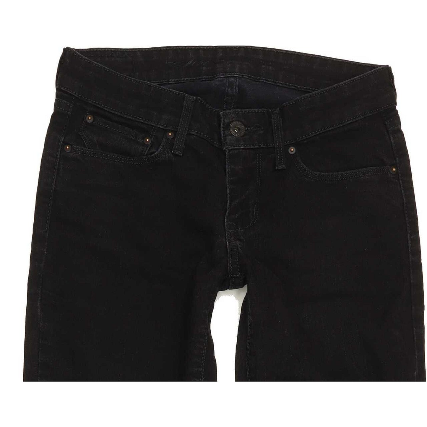 Levi's Women Black Skinny Slim Stretch Jeans W24 L29